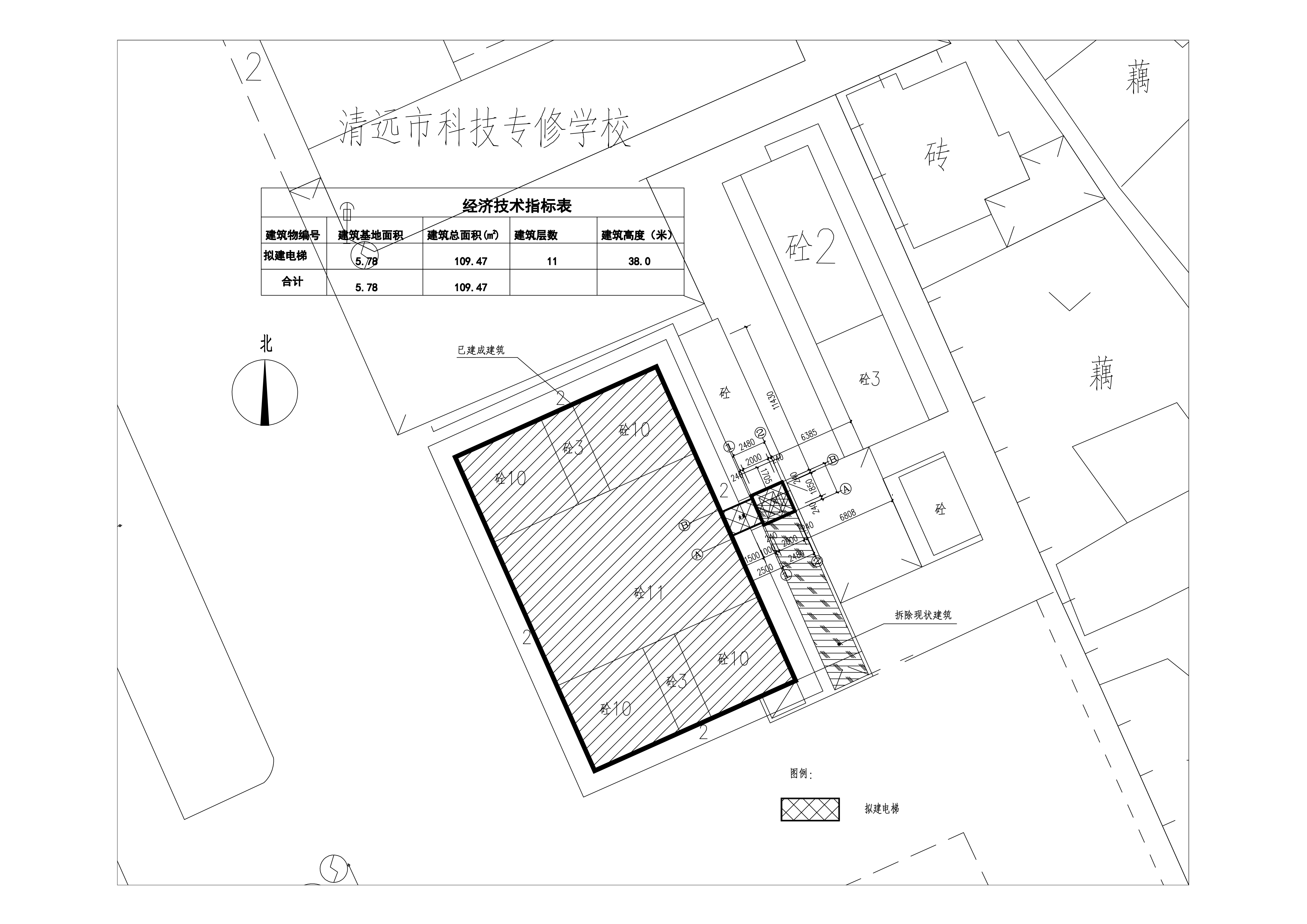 清遠(yuǎn)市新城三角加油站北側(cè)商住樓-總平面圖.jpg