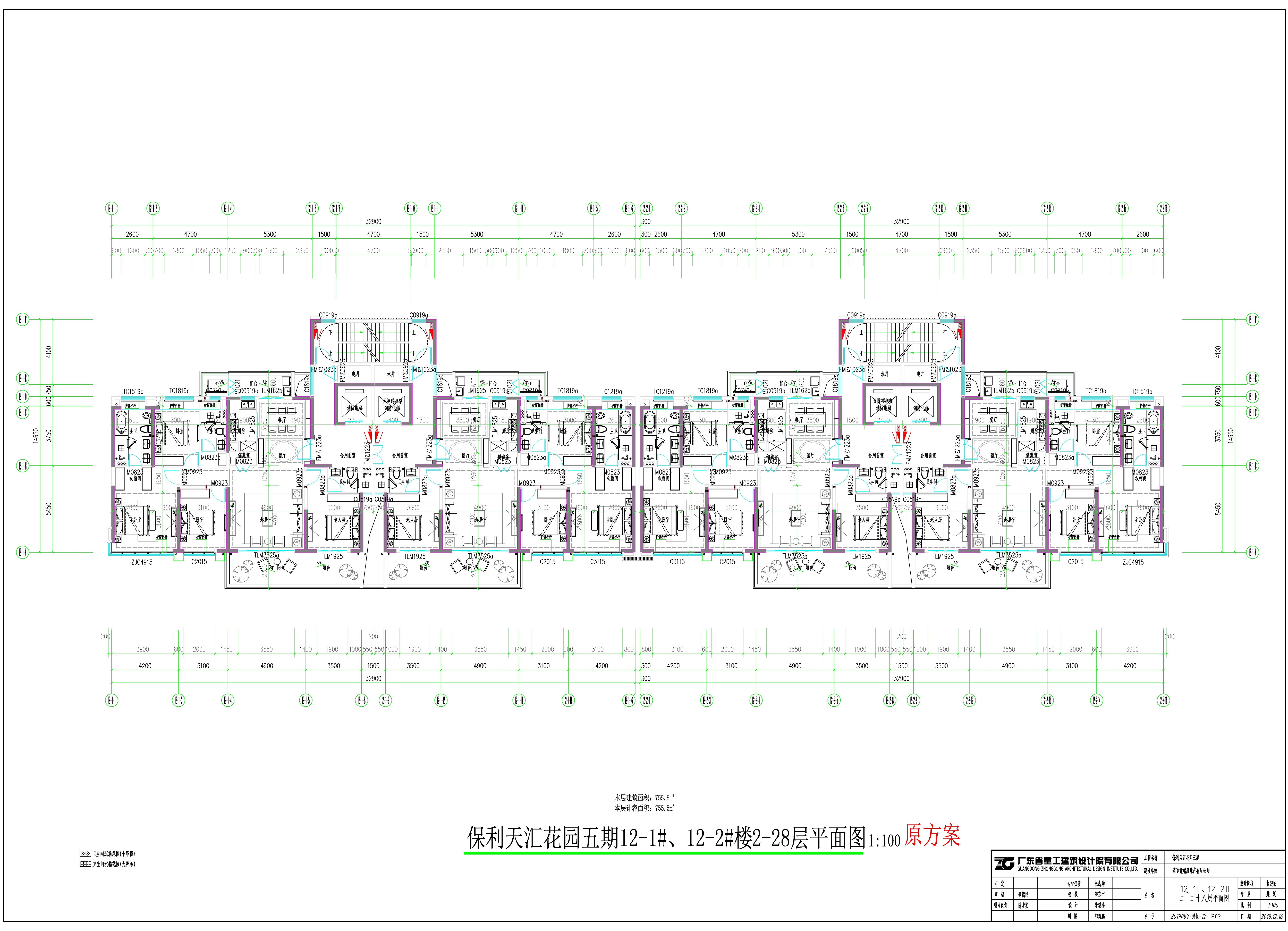 保利天匯花園五期12#樓2-28層平面圖（原批復方案）.jpg