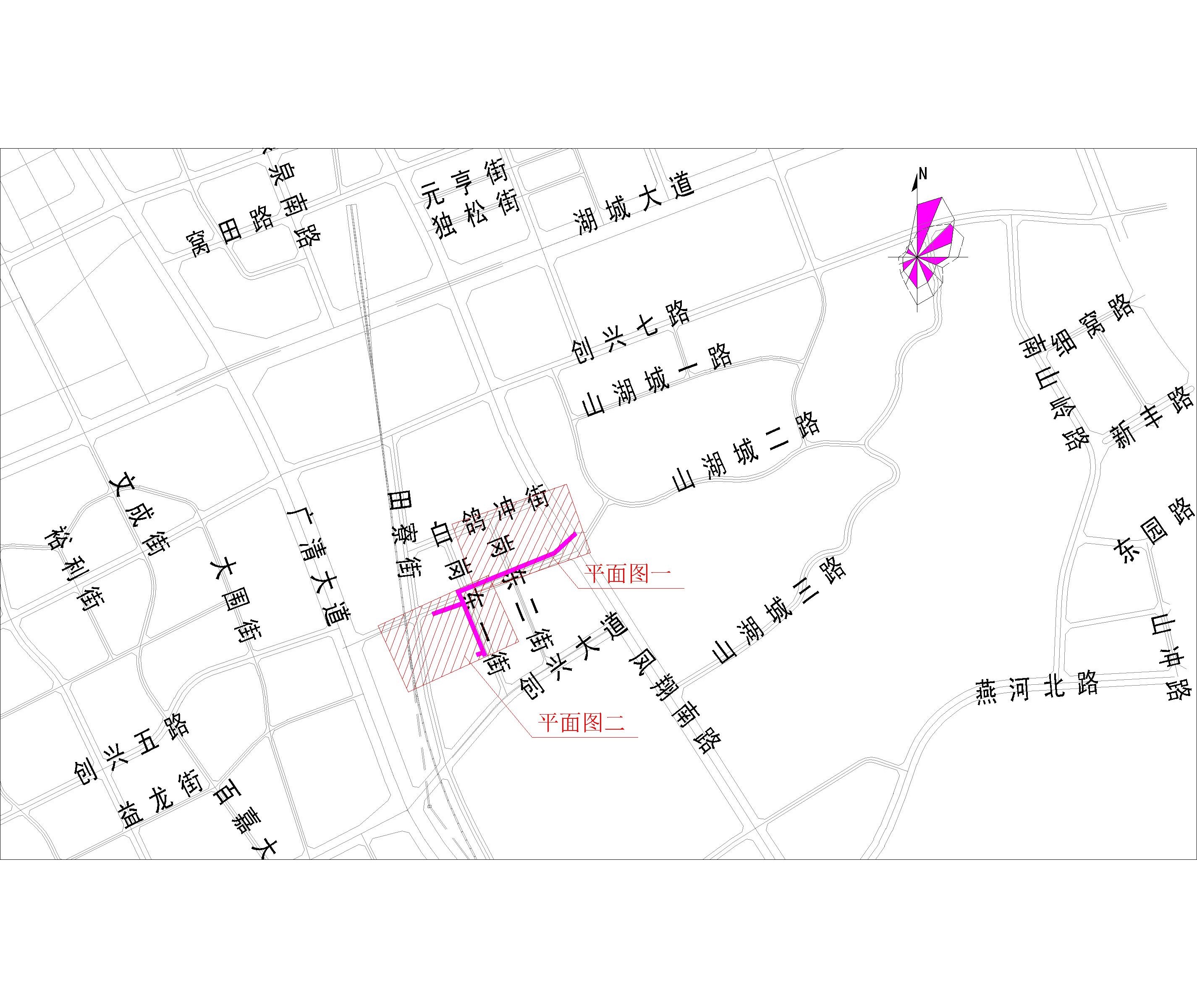 2021.9.1-38清遠(yuǎn)市崗東一街（星河灣花園、合粵花園、柏林國際公館）市政中壓燃?xì)夤艿拦こ淌姓蠼?CCY) -布局1.jpg