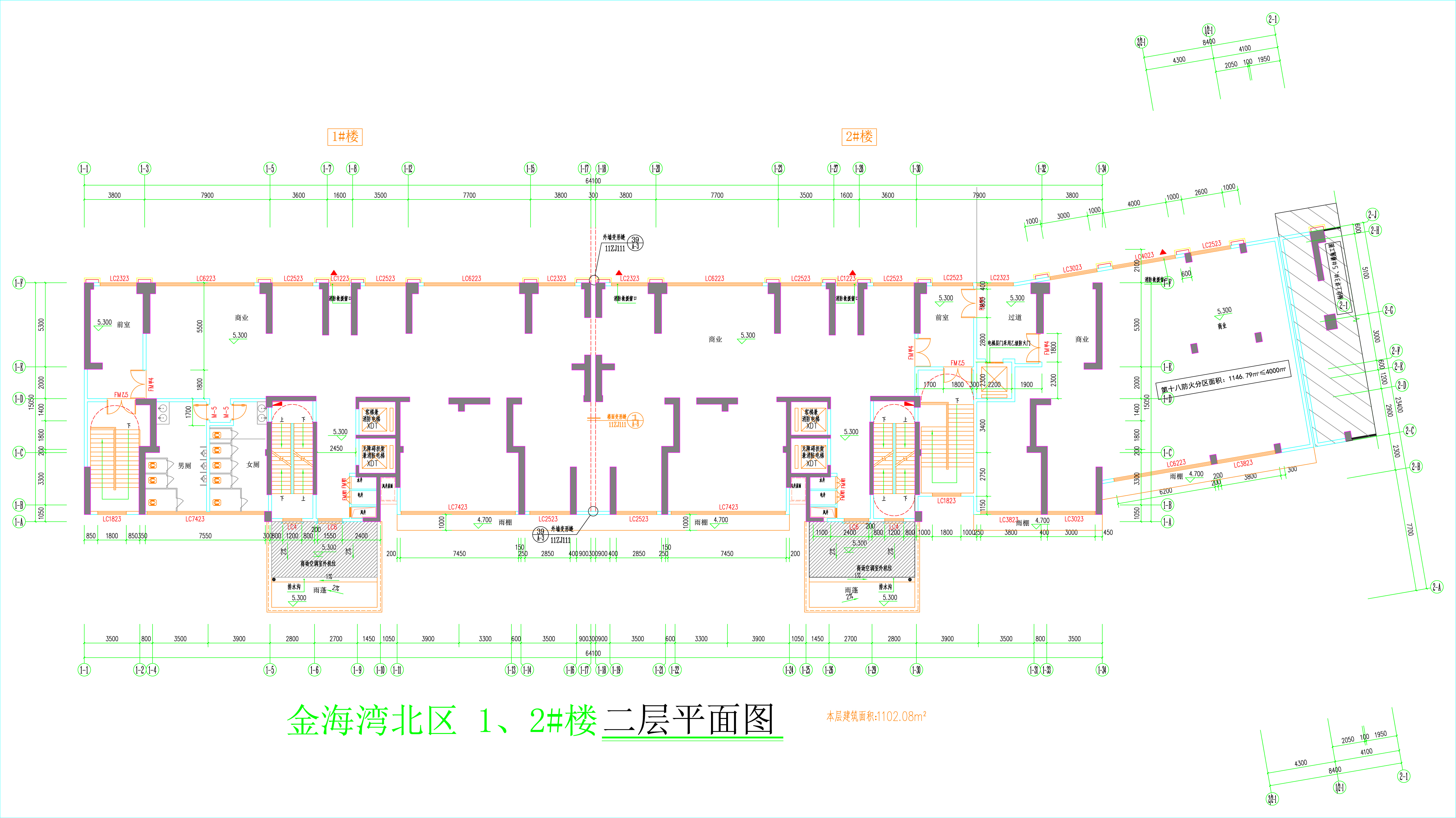 金海灣北區(qū)1、2#樓_二層平面圖.jpg