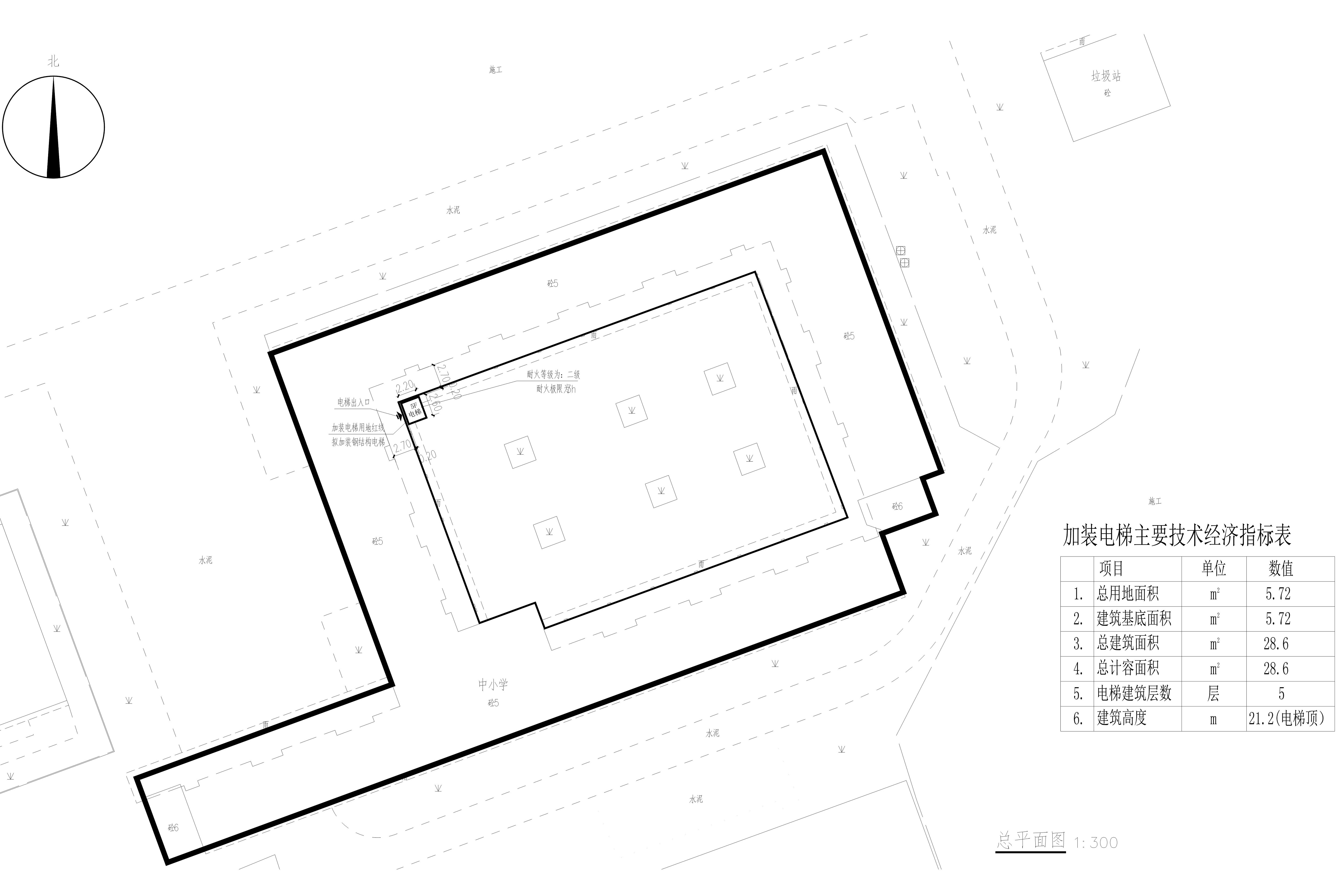 總平面。鳳翔山湖北區(qū)學校教學樓加裝電梯_t3-Model_1.jpg