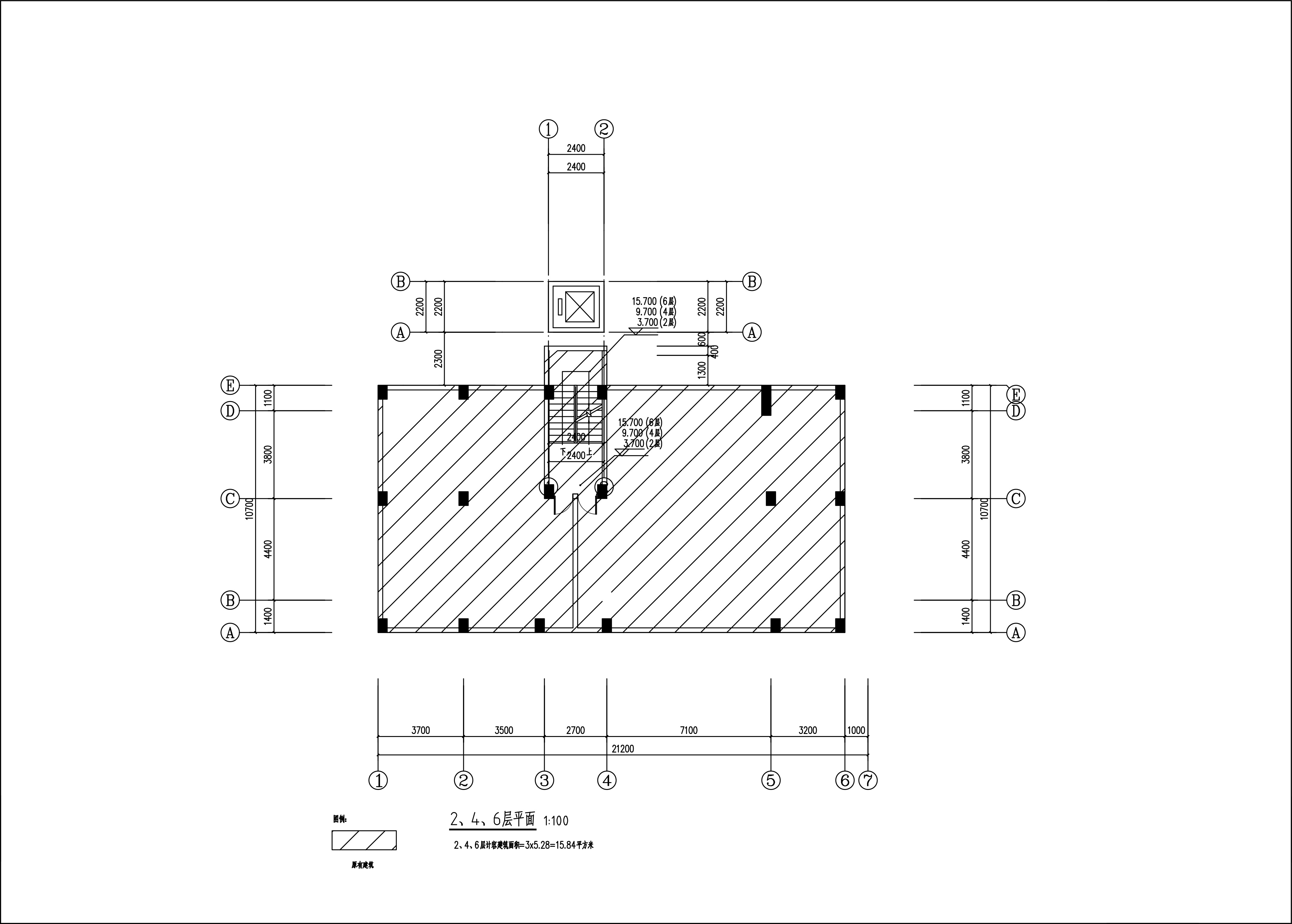 新城清遠供電局宿舍電梯建筑圖_2、4、6層 不設電梯出入口.jpg