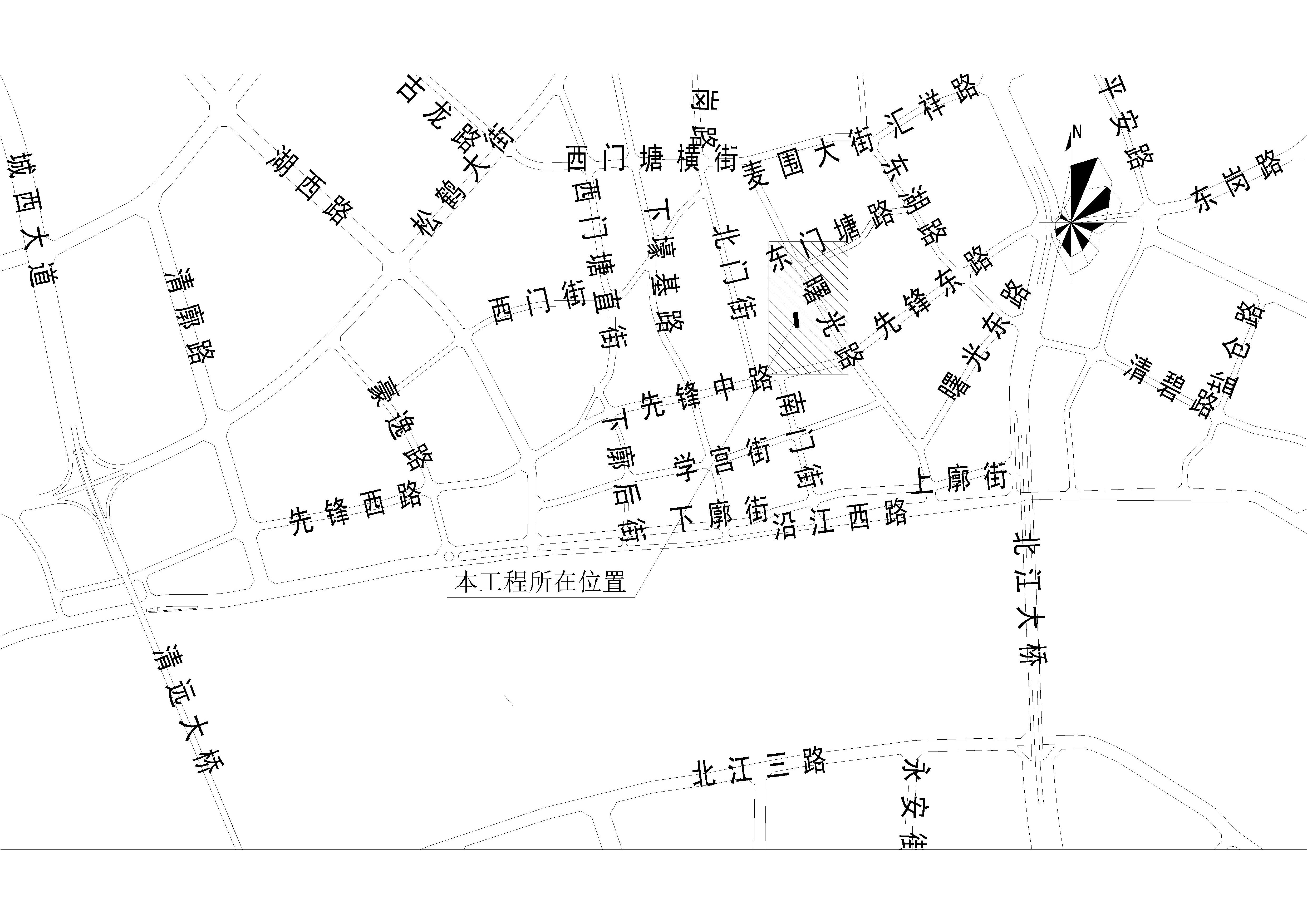 2025.4.11-清遠(yuǎn)市舊城鳳苑路（城市廣場）燃?xì)夤艿肋B接工程(CCY)-布局1.jpg