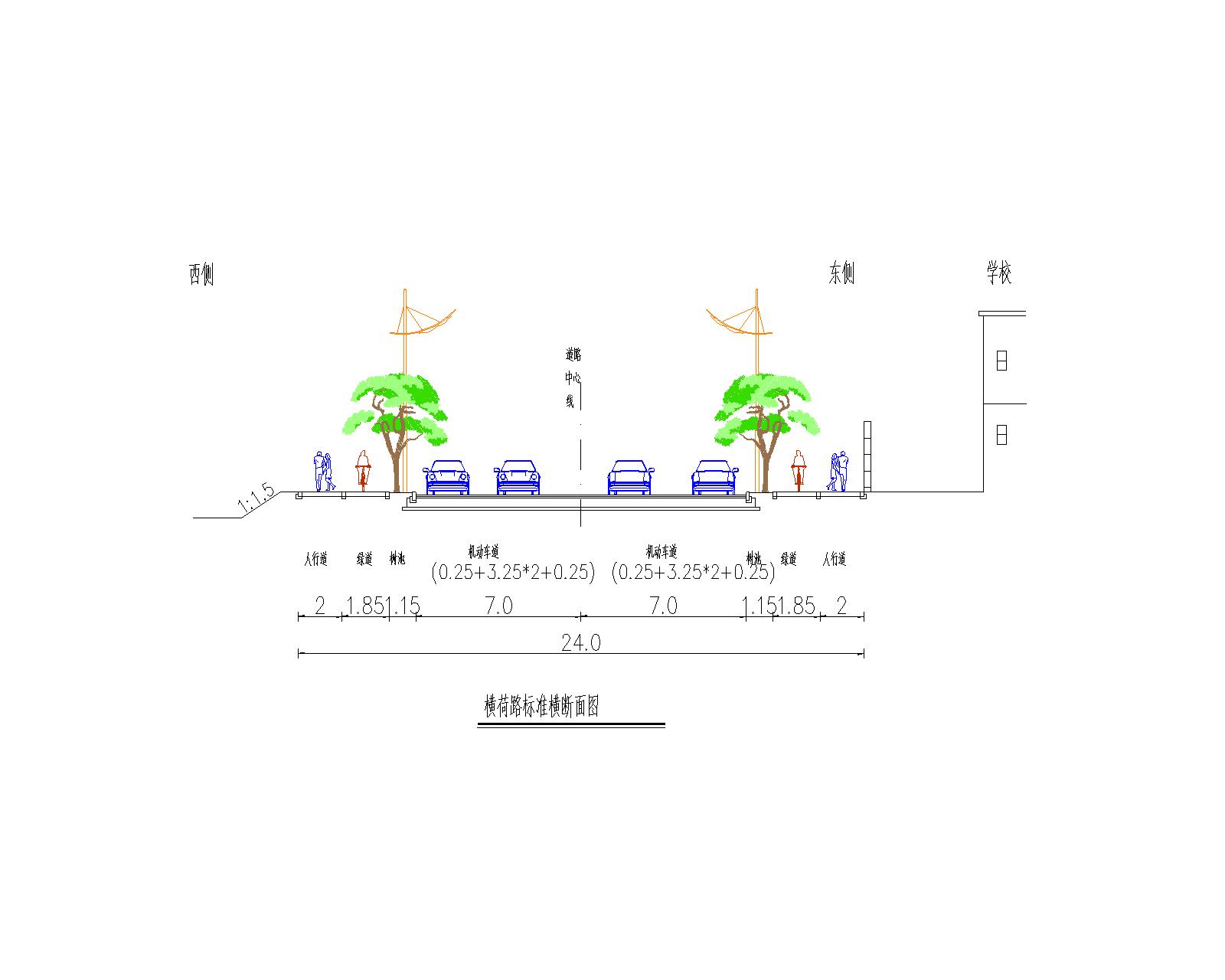 清遠(yuǎn)市橫荷街（錦繡西路至富強(qiáng)中小學(xué)）道路工程項(xiàng)目地形圖-報(bào)建版本（CGCS2000） - 道路平面-Layout1.jpg